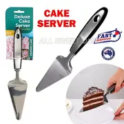 Stainless Steel Cake Server Wide Pie Cutter Angled Spatula Wedding Party AU
