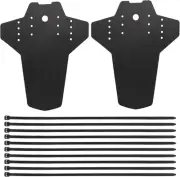 2 PCS Mountain Bike Mudguards Set, Bike Fender, MTB Carbon Fiber Mud Guard Front