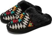 [Funky Junque] Slippers for Women Cozy Plush Faux Fur Fluffy Furry Closed Toe Slip-Ons Indoor Outdoor Home Kitchen Bedroom