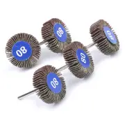 Flap Wheel Set For Dremel Rotary Tool die grinder sanding paint rust 1/8" Shank