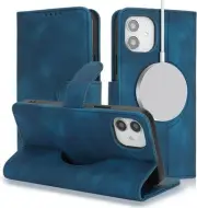 for iPhone 12 Case iPhone 12 Pro Leather Wallet Folio Flip Cover Support Magsafe