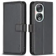 For Honor 90 Pu Leather Stand Wallet Cover Magnetic Clasp Phone Case