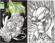 Martian Manhunter #1 Sketch Cover, original sketch cover art by Calvin Henio