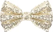 [Neptniopllab] Champagne Gold Bow Tie for Men Shiny Sequin Bow Tie Sparkling Pre-Tied Bowtie Glitter Christmas Birthday Party Fancy Dress, Champagne Gold