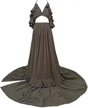 [D&J DON&JUDY] D&J Women's Dresses Off Shoulder Top and Skirt Set Boho Vintage Dresses Party Photoshoot Photography Clothes