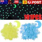 201x Home Wall Glow In The Dark Stars Stickers Set Baby KIDS Decal Luminous Moon