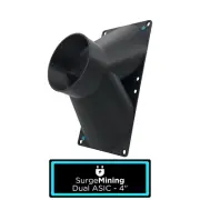 Dual ASIC to 4 Inch - Fan Shroud Adapter Crypto Cooling Silencer Antminer S9 L3