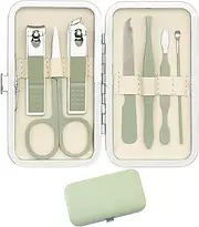 Stocking Stuffers: 8 in 1 Nail Care Kit - Travel Nail Clippers, Manicure Set for Women, Men, Teens & More