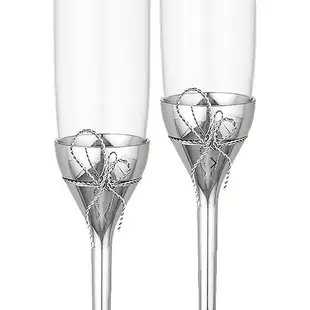 (一對價)150cc 英國Wedgwood Vera Wang愛之結婚禮香檳對杯 客製