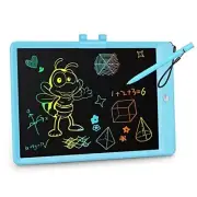 LCD Writing Tablet, 10 Inch Colorful Toddler Doodle Board Drawing 10in Blue
