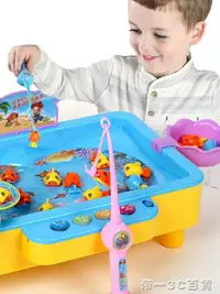在飛比找樂天市場購物網優惠-童勵兒童釣魚玩具池套裝磁性2歲寶寶小貓釣魚玩具1-3歲益智男