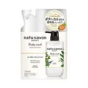 Kose - Softymo Natu Savon Select Body Wash Refill - Apple & Jasmine - 360ml