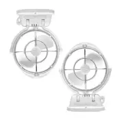TWIN PACK Caframo Sirocco II 12V 24V Caravan Fan 360 Gimbal Design White