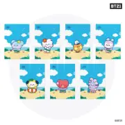 BTS BT21 Official Authentic Goods minini L Holder A4 VACANCE 7SET + Tracking Num