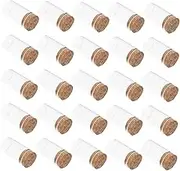 25pcs Mini Glass Bottles Cork for Diy Decor Home Party Tea Snack Subpackaging