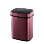 9 STARS DZT-12-5BURG NEW PURPLE WINE Automatic Motion Sensor Trash Can 3Gal 12L