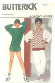 Butterick Pattern #4818 - Ladies Top, Pants & Shorts - (All Sizes)