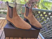 RM Williams Comfort Craftsman HAVANA Mens Suede Leather Boots 8.5G / 9.5US
