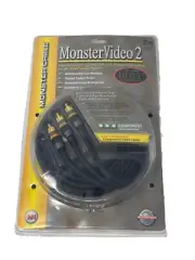 Monster Video 2 Component Interconnect Cable 2 Meter High Performance NEW SEALED