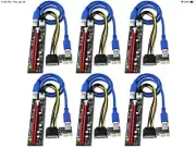 FebSmart PCI-E Riser for Bitcoin-Litecoin ETH-Coin Mining 6 PIN Powered PCIE...