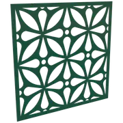 ProtectorAl 300-1200w x 300-1200h Dark Green/Gloss White Morrocco Unframed Composite Deco Panel