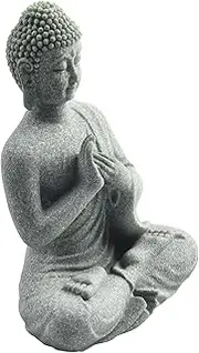 Natural Look Buddha Statue, Uncoated and Odorless Garden or Home Ornament (C)