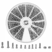 Multi Purpose Stainless Steel Nuts Bolts Small Screws Kits 600Pcs M1 M1 4