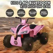 12V Kids Electric Ride On Car ATV Battery Toy w/MP3 Bluetooth Radio
