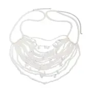 Multilayer Tassels Chest Chain Fashionable Body Accessory Party Body Chain