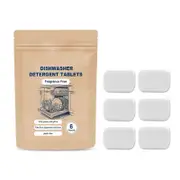 Dishwasher Detergent Tablet Refill 36 Count Plastic EcoFriendly To Liquid Pods Or Sheets Natural Sustainable 6 Washes White