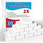 Magic Sponge Erasers, 20 Pack 2X Density Stronger Melamine Sponge Foam Pads, Mul
