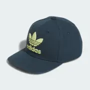 Adidas Youth Originals Trefoil Chain Snapback Cap, Navy/Yellow Flat-Brim Hat