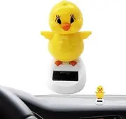 Solar Dancing Chicken | Solar Bobblehead Figures - Solar Powered Dancing Toys, Cartoon Chick Ornaments Figures Bobble Head for Car Dashboard, Small Bobble Dancer