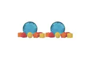 2x Playgro Roll And Sort Colourful Shapes Numbers Ball Baby Sensory Toy 6m+