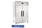 Polar G-Series 2 Door Upright Freezer Stainless Steel 1200Ltr - Commercial Upright Freezers (DL896-A) - DL896-A