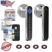 Fingerprint Door Knob Lock with Code & Mobile App - Stylish Security Solution