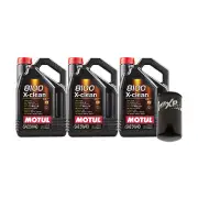 15L Motul 8100 X-CLEAN 5W40 Wix XP Filter Motor Oil Change Kit API SN For Ford