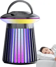 Gnats Lamp - USB Charging Low Noise Gnats Trap Outdoor - Multifunctional Silent Lighting for Home Patio Garden Backyard Porch Yard