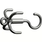 4-Claw Tie Hanger & Purse Organizer for Closet & Multipurpose Pothook