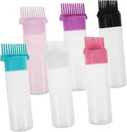 DRESSOOS 6pcs Hair Spray Bottle for Hair Oil Bottle for Hair Mister Spray Bottle Hair Applicator Bottle Empty Squeeze Bottle Hair Oil Comb Applicator Hair Oil Bottle Plastic