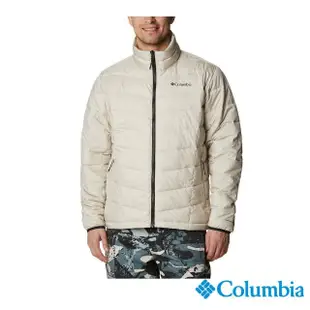 【Columbia 哥倫比亞 官方旗艦】男款-WhirlibirdOmni-TechOT防水鋁點保暖兩件式外套-幾何印花(UWE11550GE