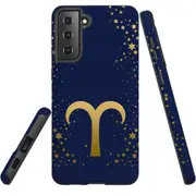 For Samsung Galaxy S21 FE Case Armour Cover, Aries Sign