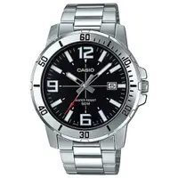 在飛比找PChome24h購物優惠-【CASIO】紳士時尚三針三眼日期顯示腕錶-(MTP-VD0