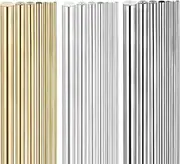 uxcell 21Pcs Brass Rod, 100mm Length 2-8mm Dia Brass Solid Round Rod Multiple Diameter Stainless Steel Aluminum Lathe Bar Stock for RC Model DIY Craft