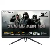 For Black Myth:WuKong FYHXele 28 Inch 4K 144Hz PC Gaming Monitors IPS Panel Type C LCD Display 1MS FreeSync G-Sync HDR40