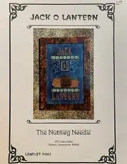 The Nutmeg Needle JACK O LANTERN Halloween Cross Stitch Pattern Leaflet #607