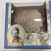 Aristotle's Number - Wooden Puzzle Math Brain Teaser Each Row Adds Up To 38