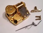 Sankyo 18 Note Music Box Movement With Reuge Wire Stopper-"Minuet"-Mozart