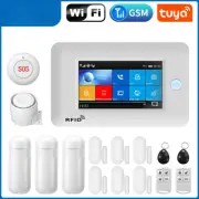 TUYA WIFI GSM 2G Home Burglar Security Alarm System With Detector SOS Button Lot