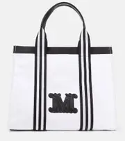 [Max Mara] Max Mara Palau Large canvas tote bag One Size white